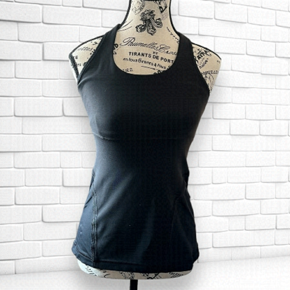 Lululemon Black Racerback Top Size 6